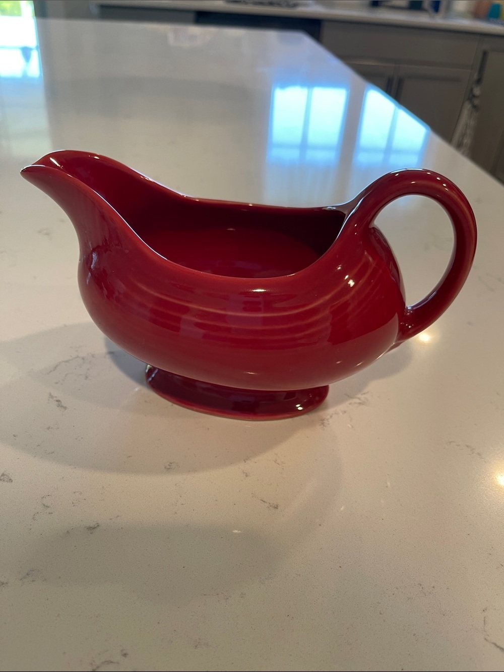Fiesta Homer Laughlin Scarlet 18.5 oz Gravy Sauceboat